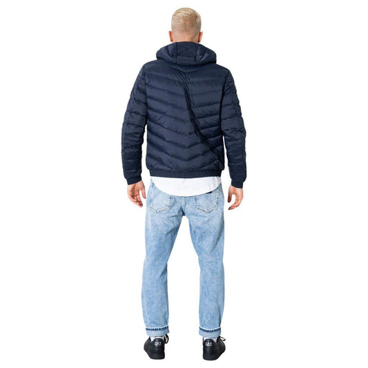 Armani Exchange Blue Polyester Jacket Armani Exchange