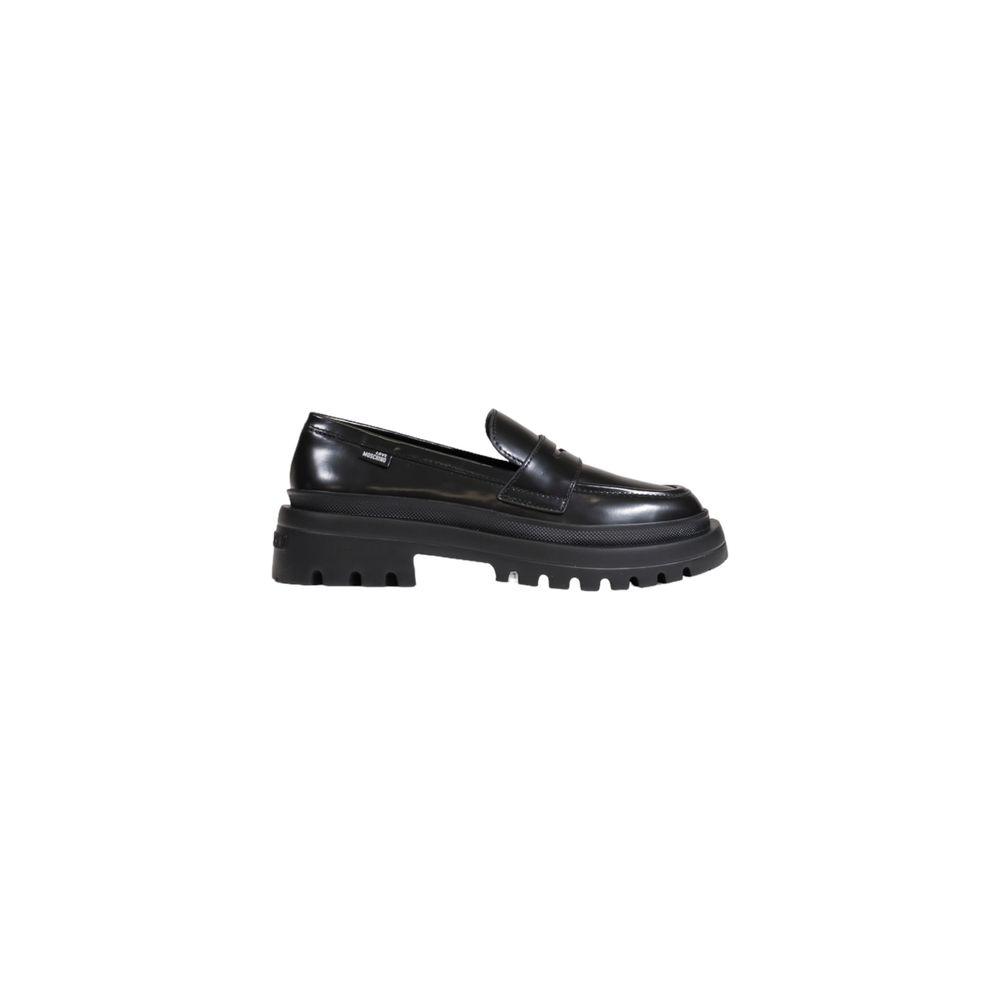 Love Moschino Black Polyethylene Flat Shoe Love Moschino