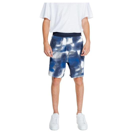 Armani Exchange Blue Cotton Short Armani Exchange