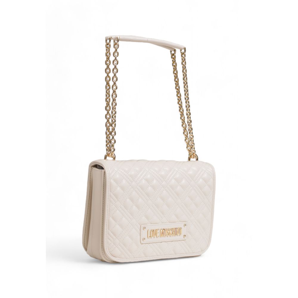 Love Moschino Beige Polyethylene Handbag Love Moschino