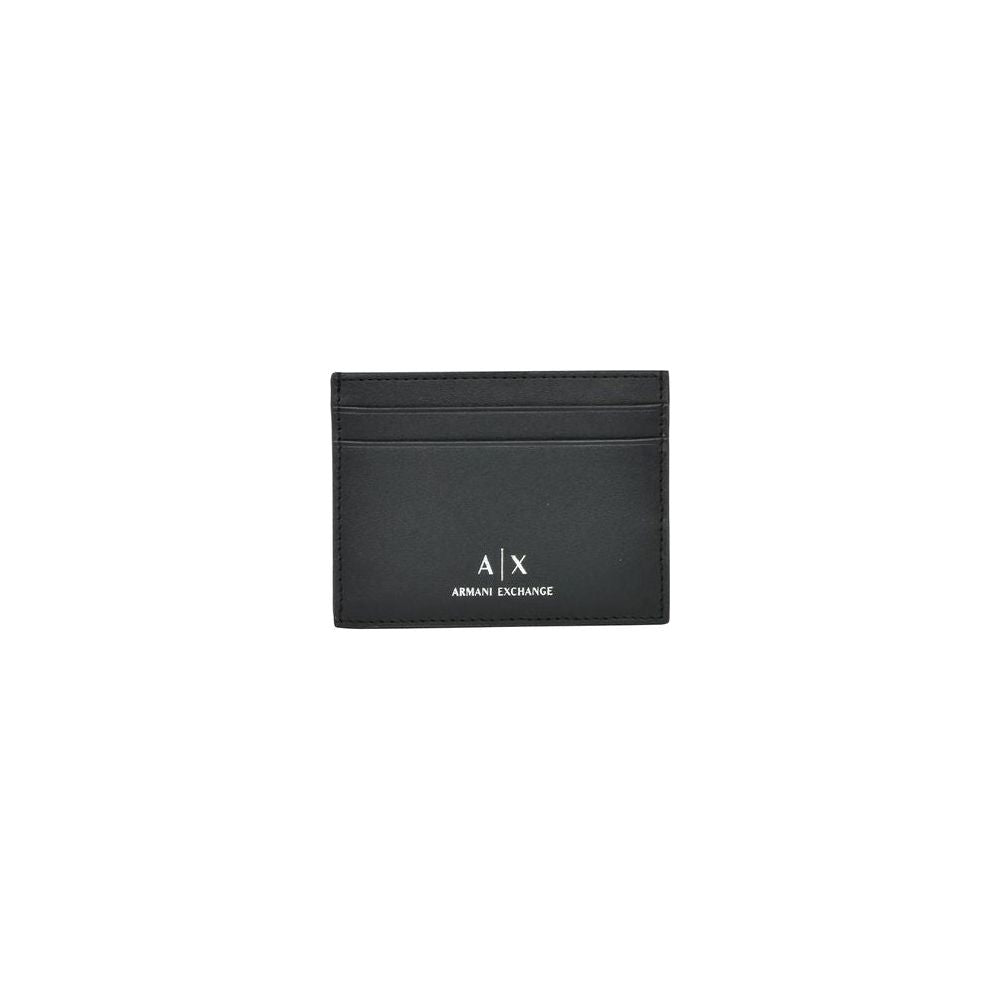 Armani Exchange Black Leather Wallet Armani Exchange