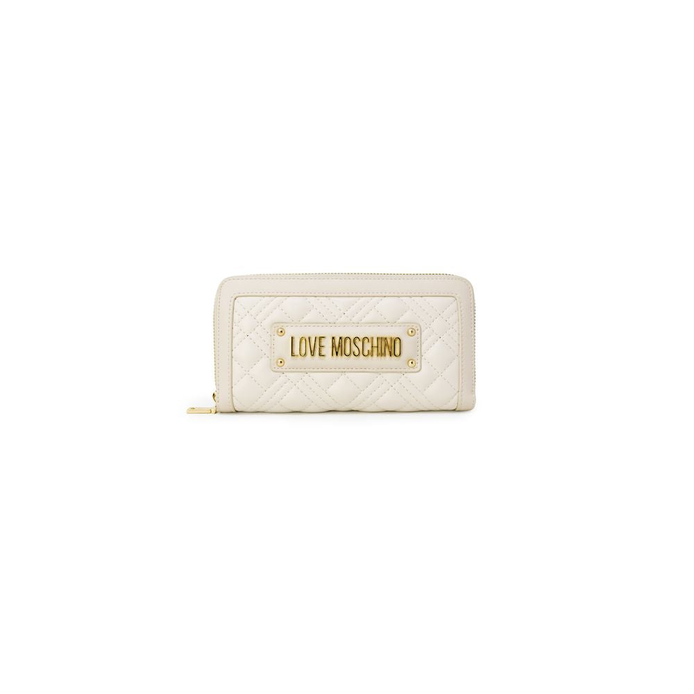 Love Moschino Beige Polyethylene Wallet Love Moschino