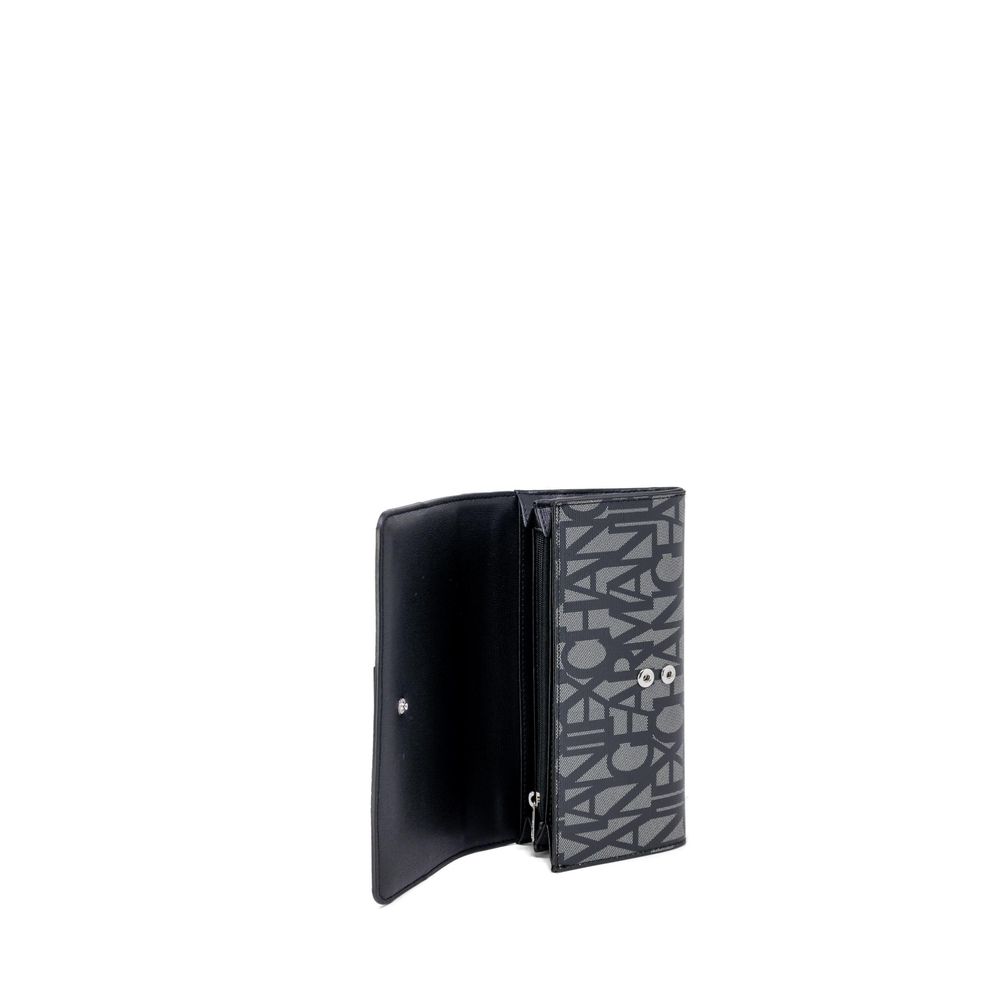 Armani Exchange Black Cotton Wallet