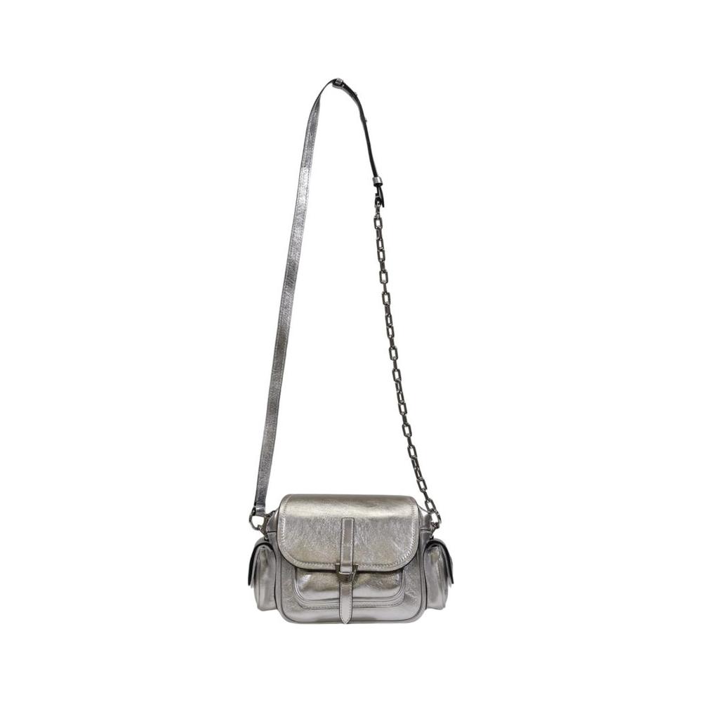 Coccinelle Silver Leather Handbag Coccinelle