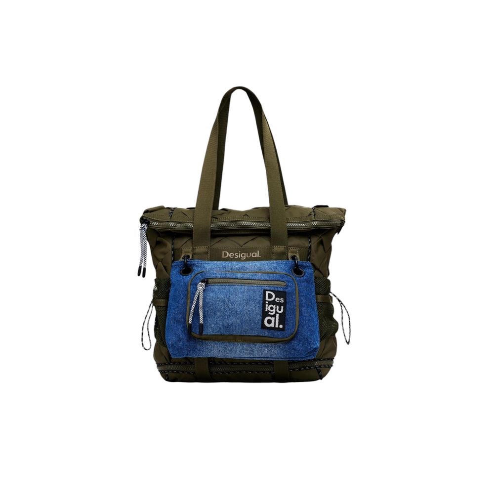 Front view with bag zipped and handles upright.