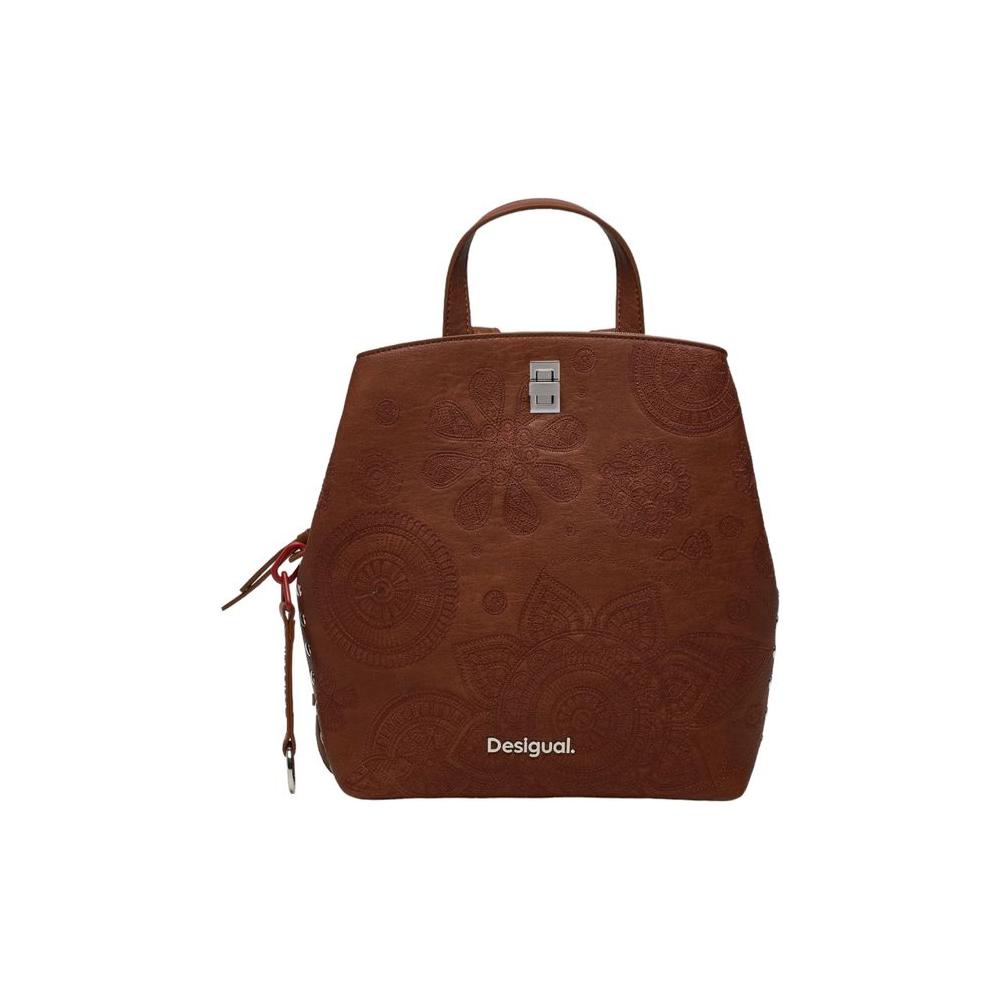 Desigual Brown Polyethylene Backpack Desigual