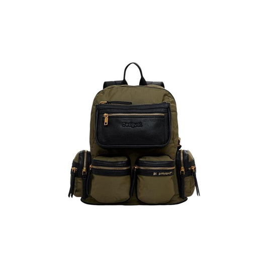 Desigual Green Polyamide Backpack Desigual