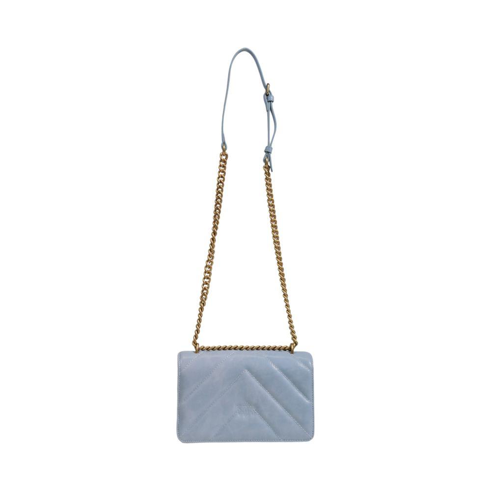 PINKO Blue Leather Handbag PINKO