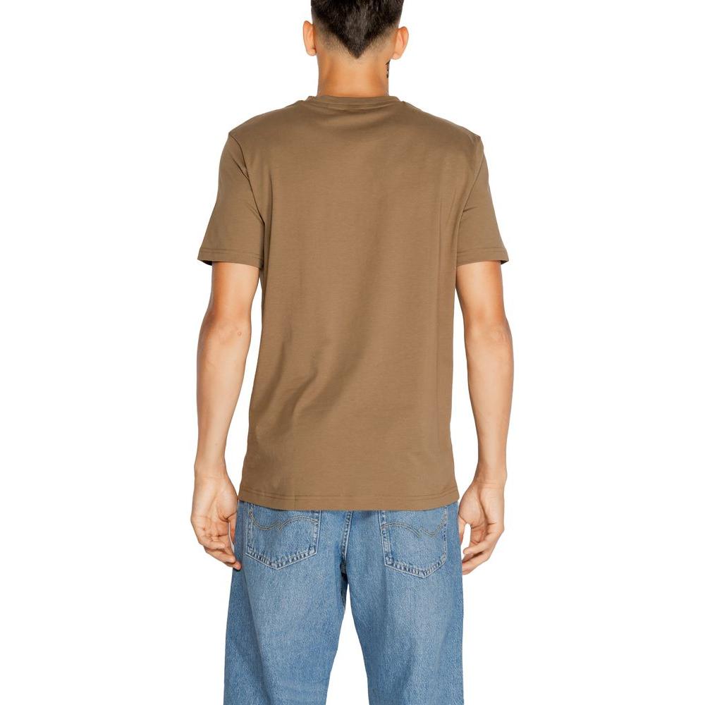 Hugo Boss Brown Cotton T-Shirt Hugo Boss