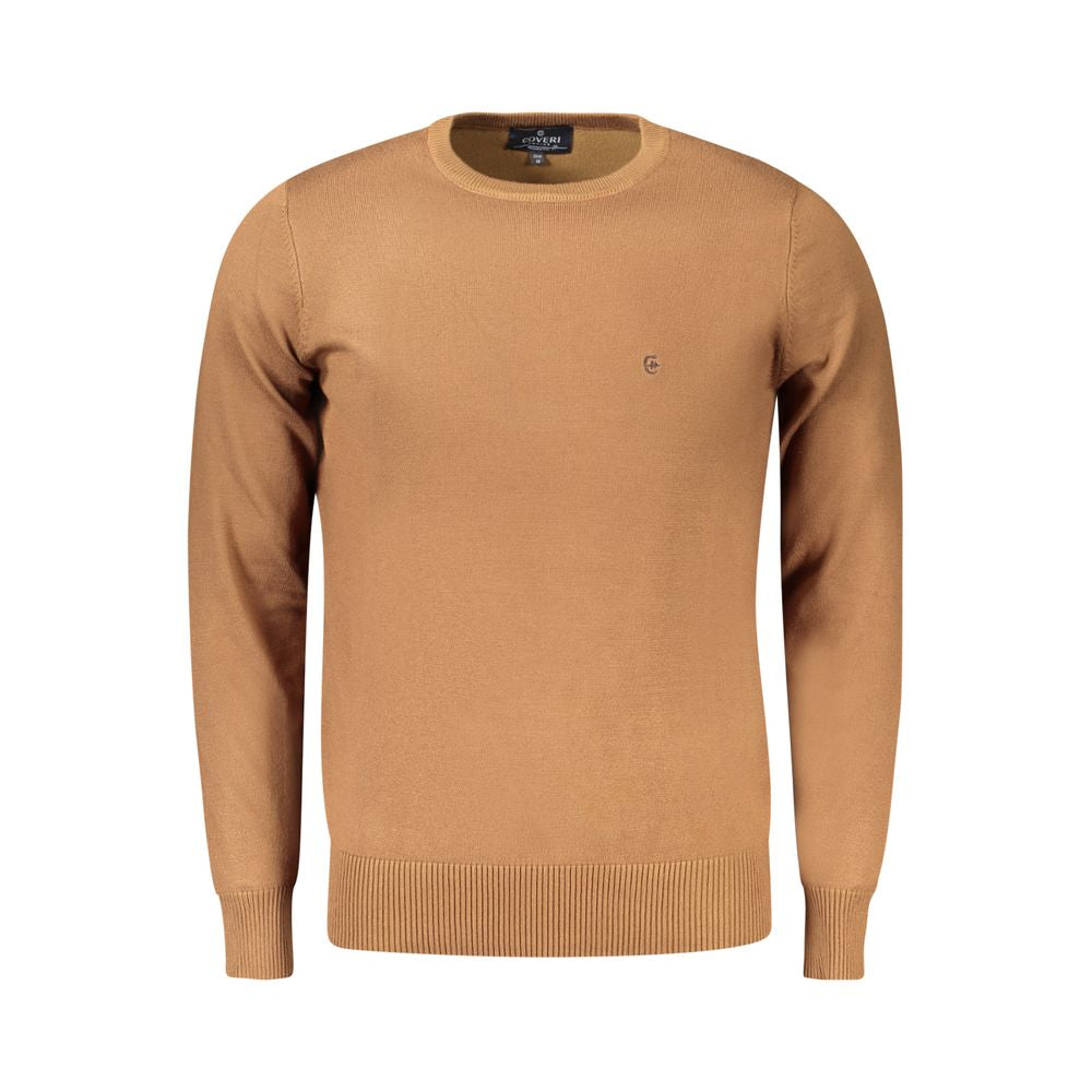 Coveri Moving Brown Nylon Sweater Coveri Moving