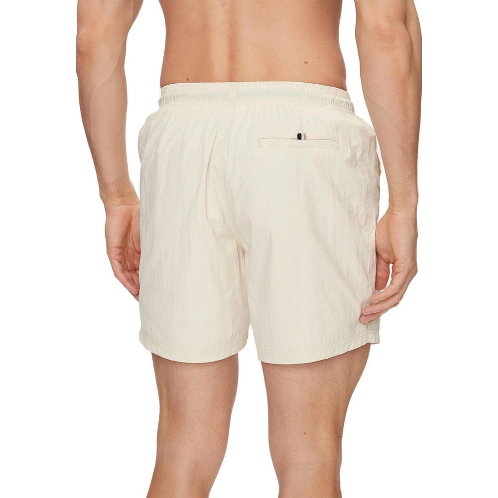 Hugo Boss Beige Polyester Swimwear Hugo Boss