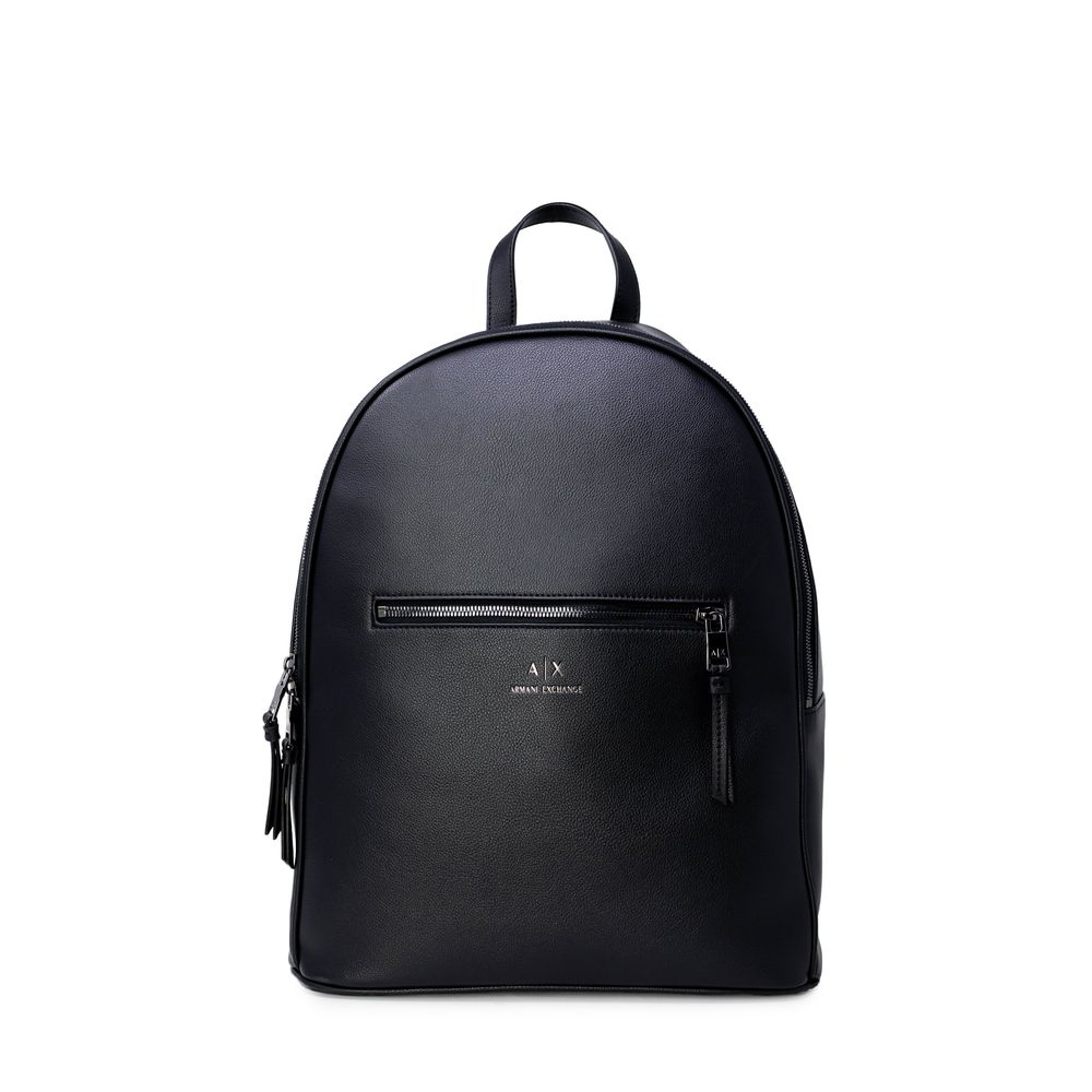 Armani Exchange Black Polyester Backpack Armani Exchange