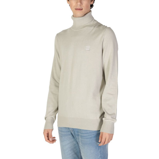 Hugo Boss Beige Cotton Sweater Hugo Boss