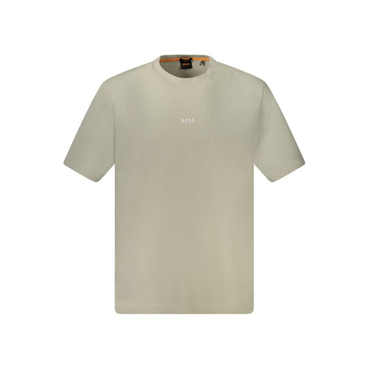 Hugo Boss Beige Cotton T-Shirt Hugo Boss