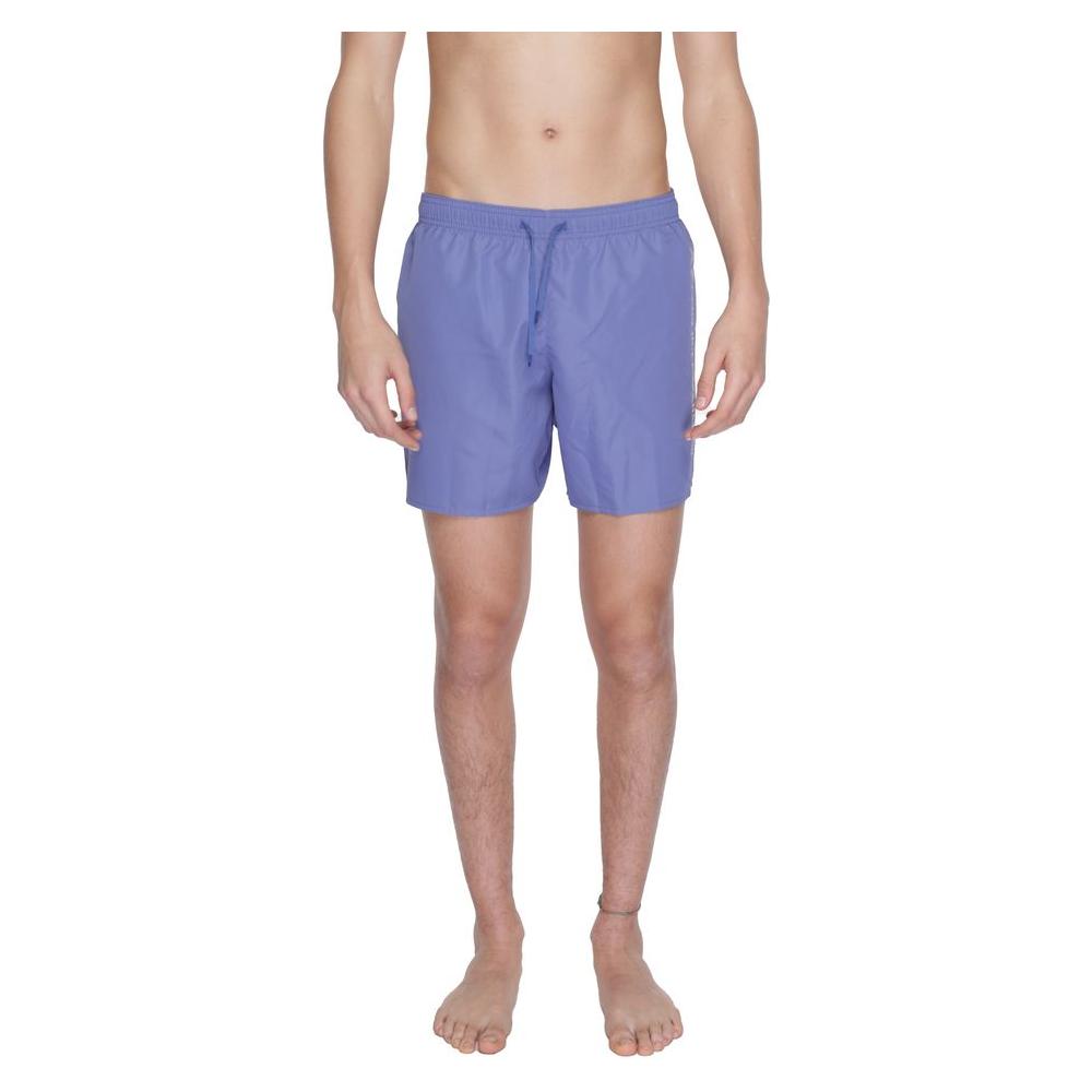 EA7 Emporio Armani Purple Polyester Swimwear EA7 Emporio Armani Rosy Brown