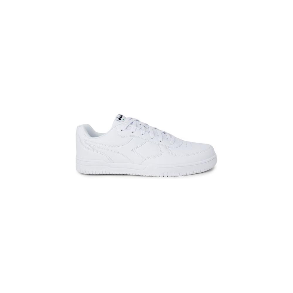 Diadora White Synthetic Leather Sneaker