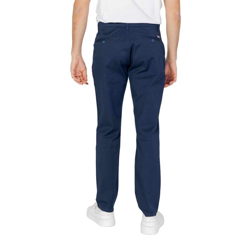 Armani Exchange Blue Cotton Casual Pants