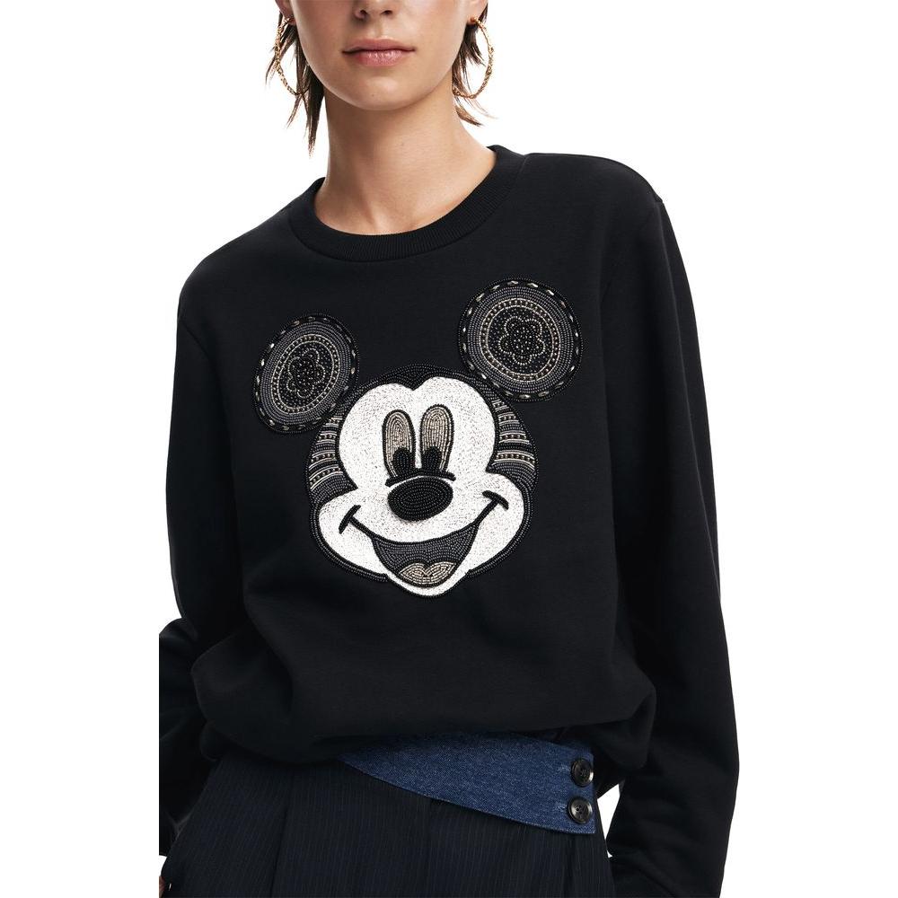 Desigual Black Cotton Sweater Desigual