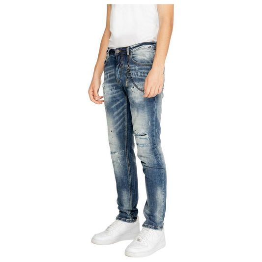 Icon Blue Cotton Jeans & Pant Icon