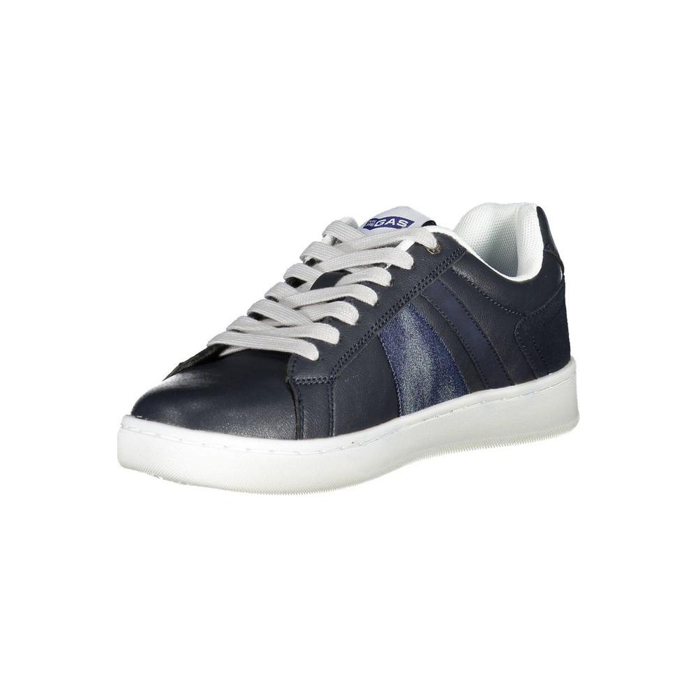 Gas Blue Artificial Leather Sneaker Gas