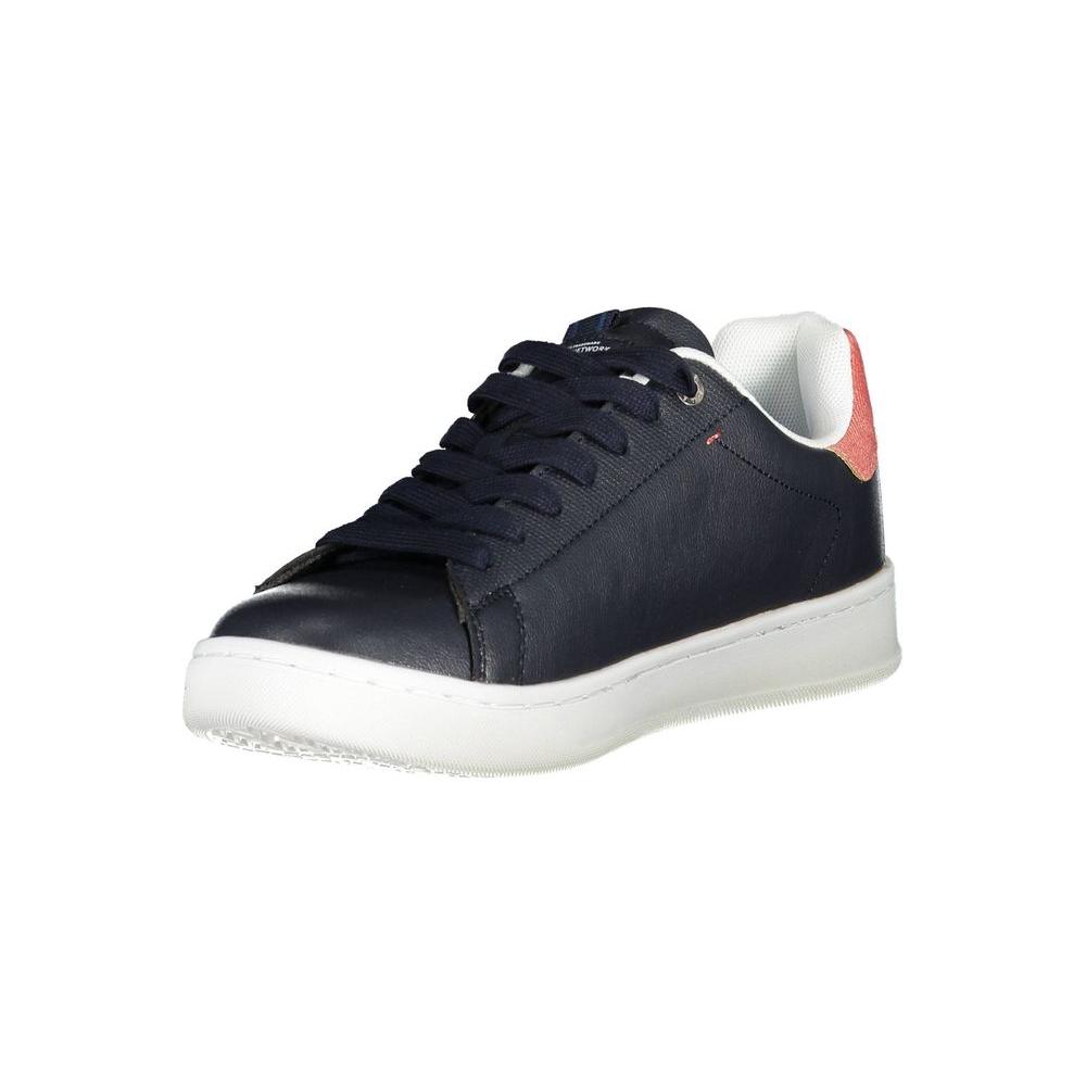 Gas Blue Artificial Leather Sneaker Gas