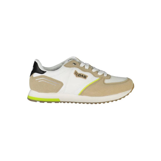 Gas White Polyester Sneaker Gas