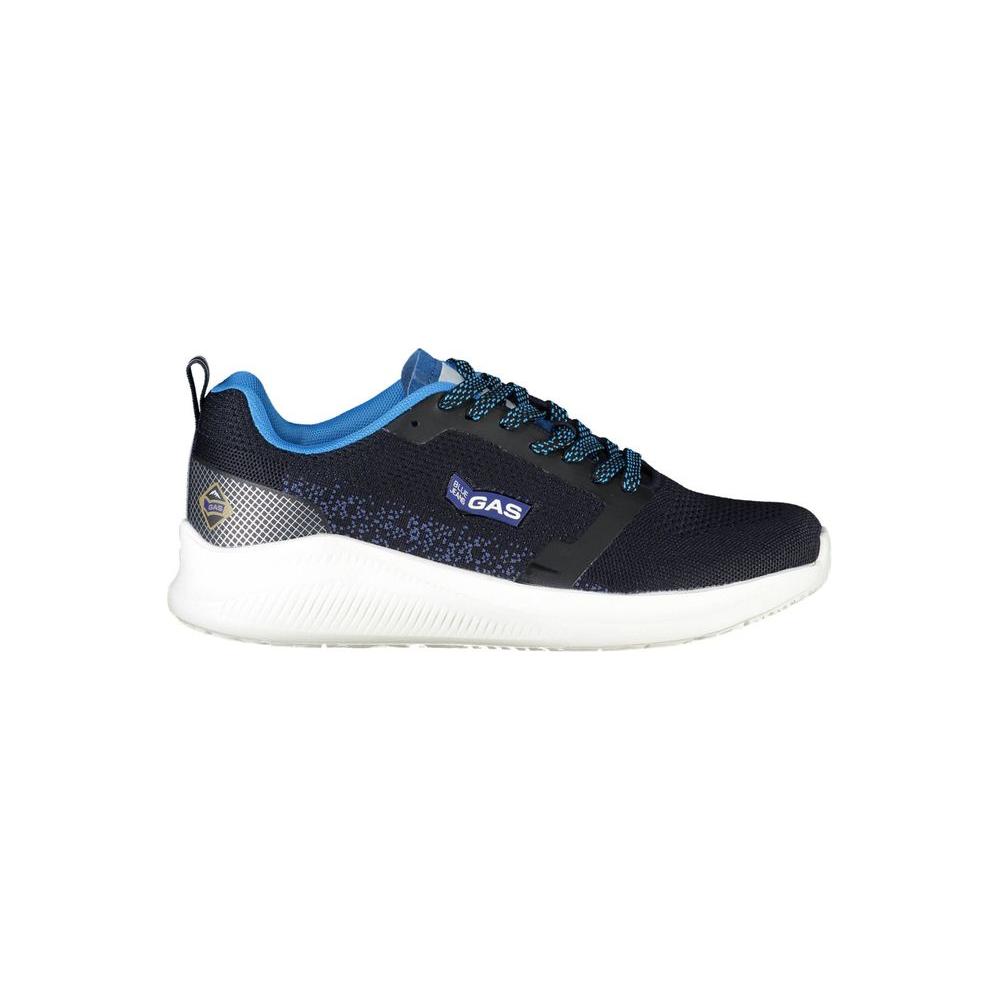 Gas Blue Polyester Sneaker Gas