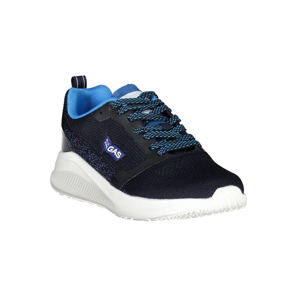 Gas Blue Polyester Sneaker Gas