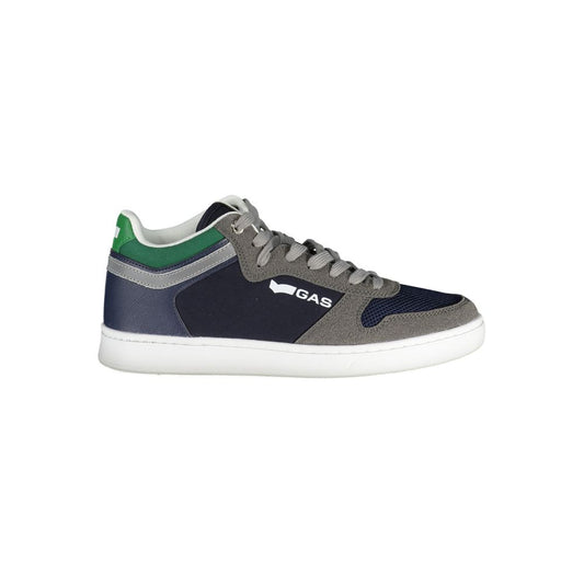 Gas Blue Polyester Sneaker Gas