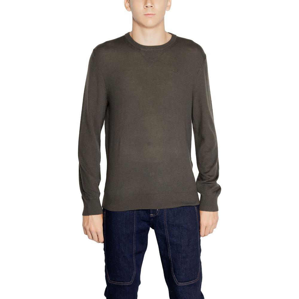 Armani Exchange Green Wool Sweater Armani Exchange