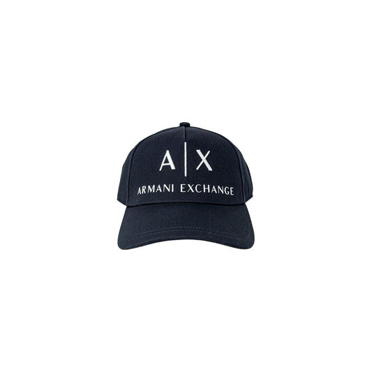 Armani Exchange Blue Cotton Hats & Cap Armani Exchange