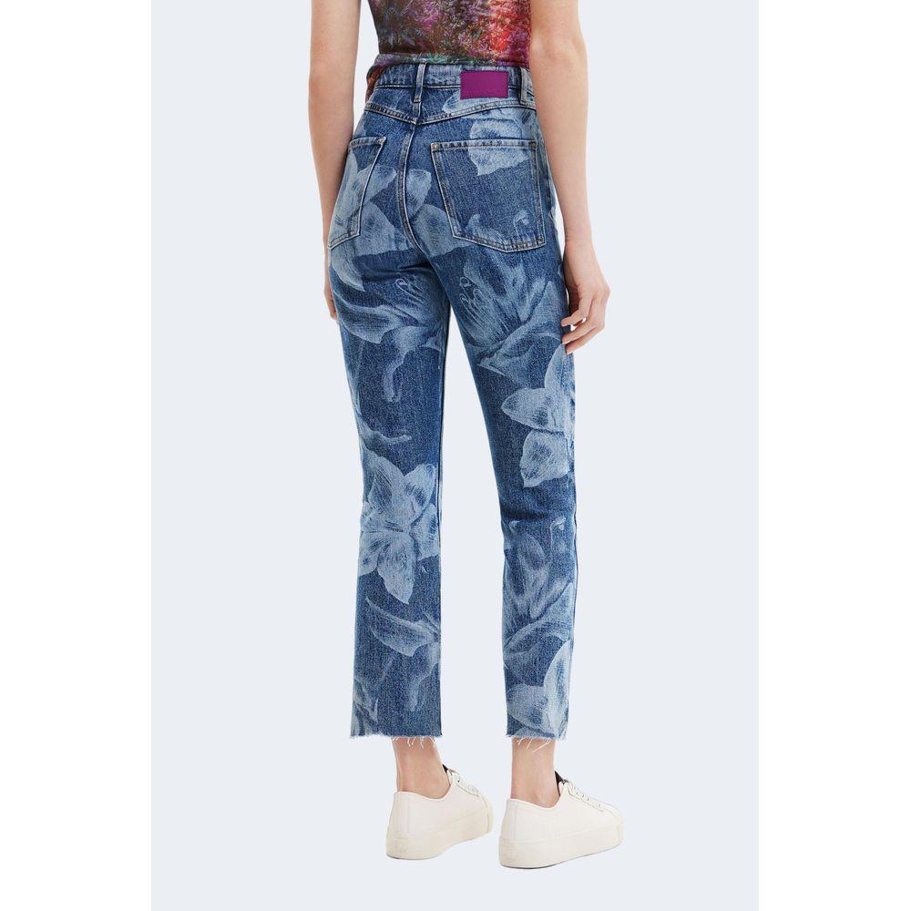 Desigual Blue Cotton Jeans & Pant Desigual