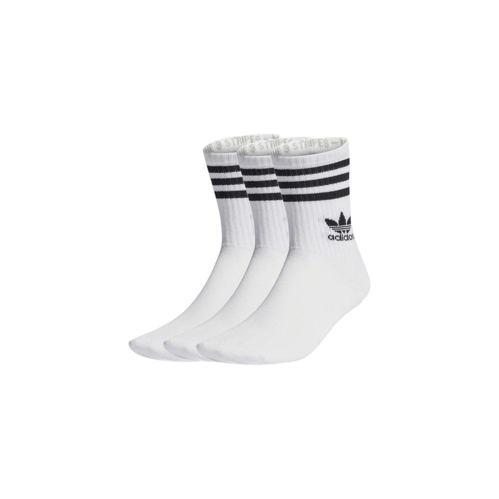 Adidas White Cotton Sock Adidas Light Gray