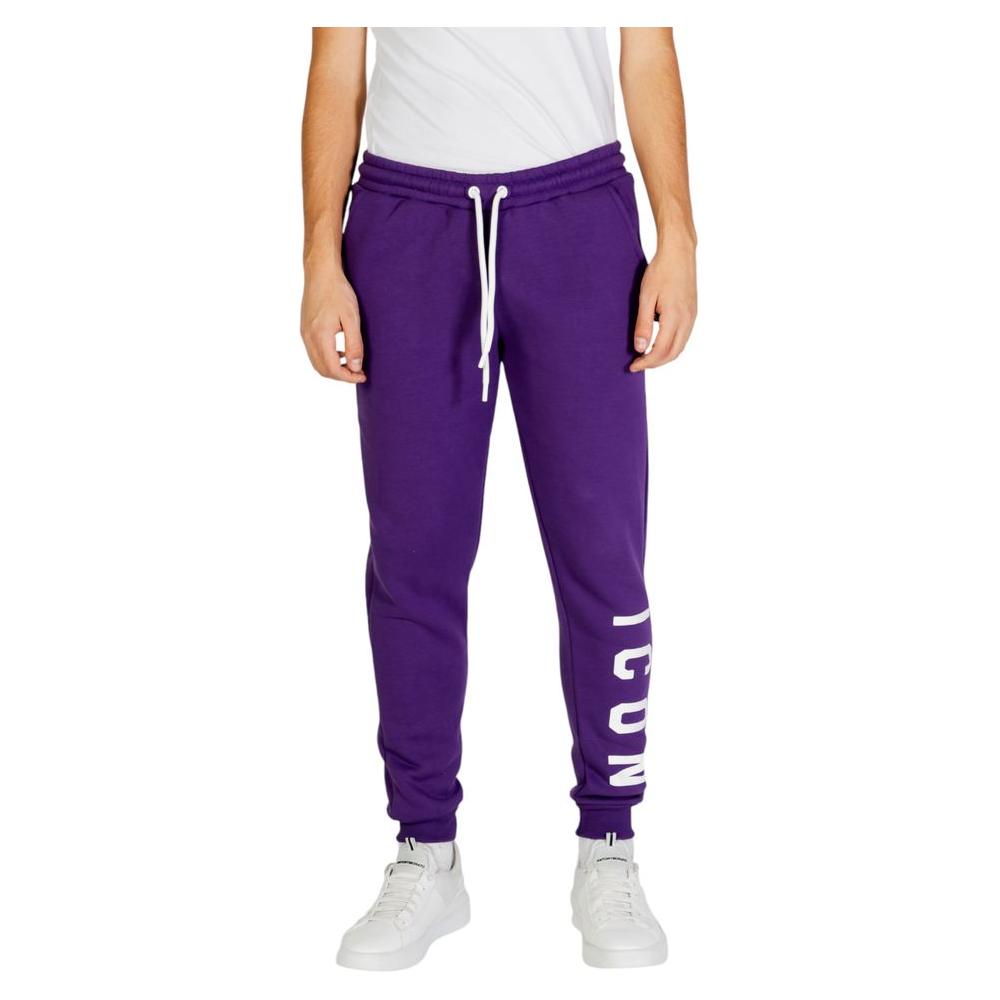 Icon Purple Cotton Jeans & Pant Icon