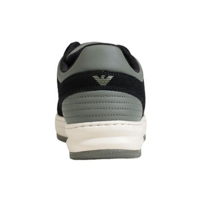 EA7 Emporio Armani Green Polyester Athletic Sneakers