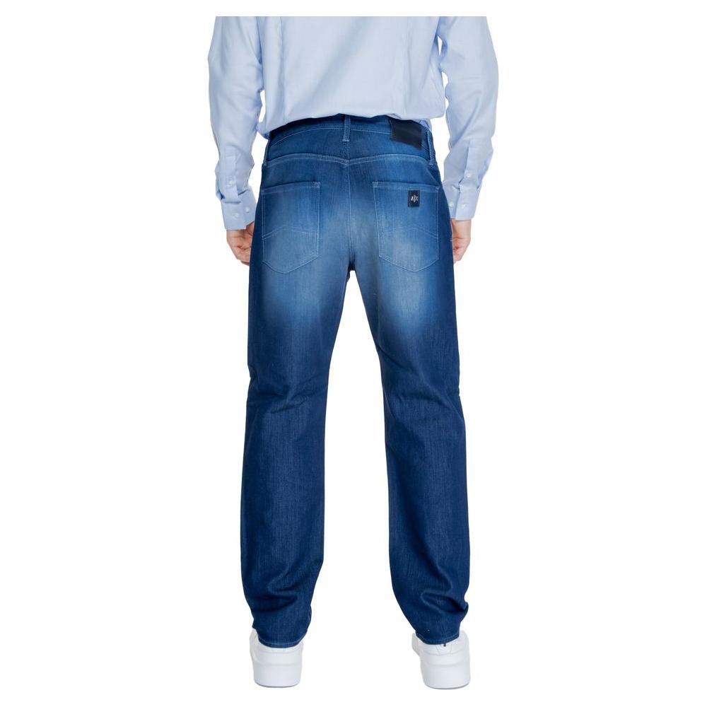 Armani Exchange Blue Cotton Jeans & Pant Armani Exchange