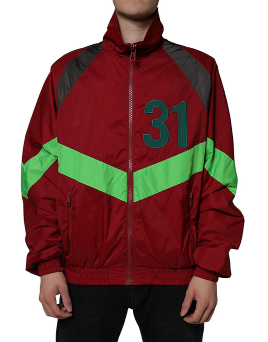 Dolce & Gabbana Multicolor Nylon Full Zip Windbreaker Jacket Dolce & Gabbana