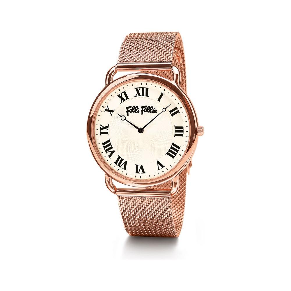 Folli Follie Rose Gold Steel Watch Folli Follie