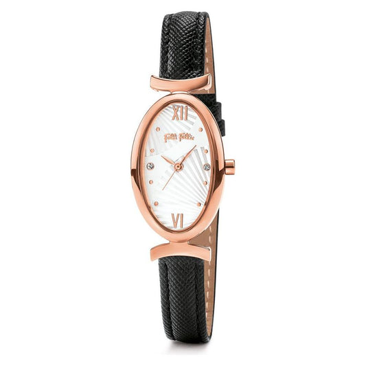 Folli Follie Black Leather Watch Folli Follie