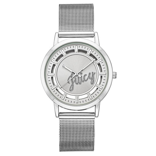 Juicy Couture Silver Stainless Steel Dress Watch