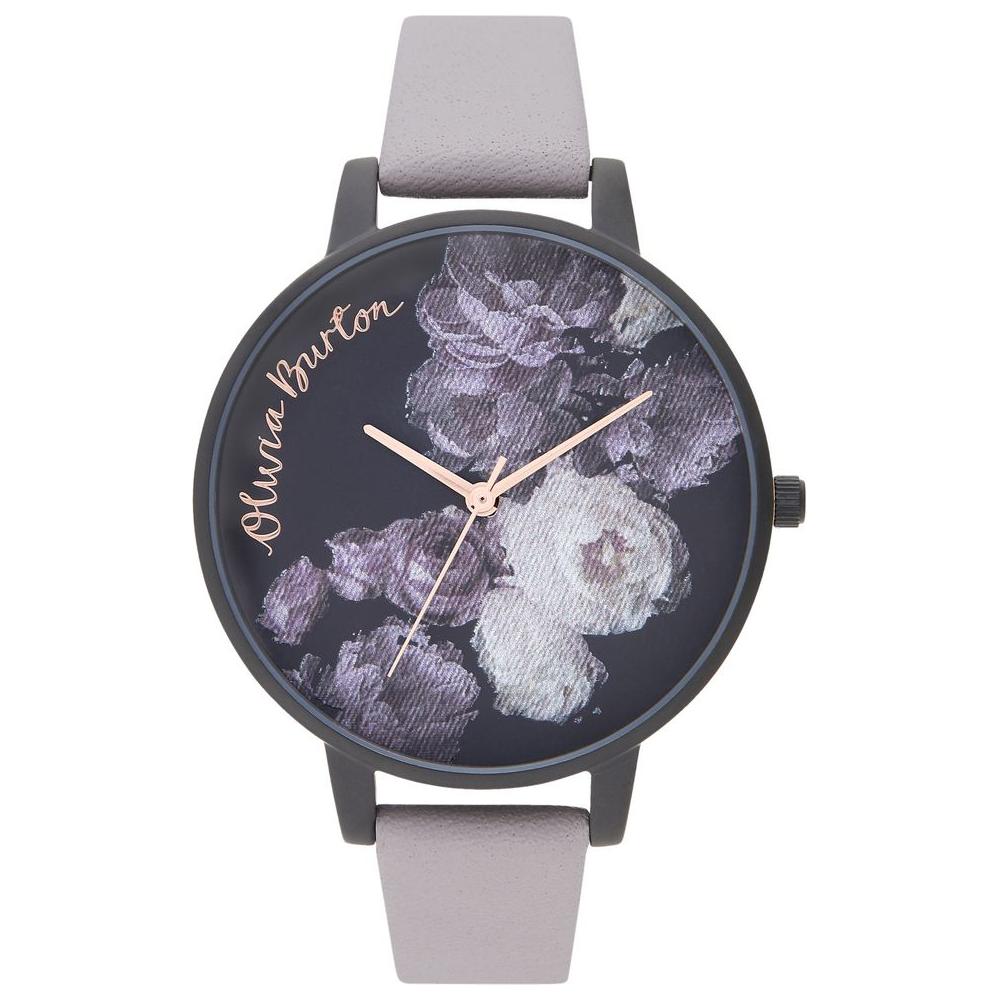 Olivia Burton Gray Synthetic Leather Watch Olivia Burton