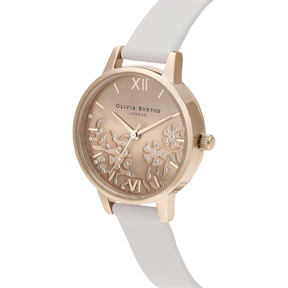 Olivia Burton White Synthetic Leather Watch Olivia Burton