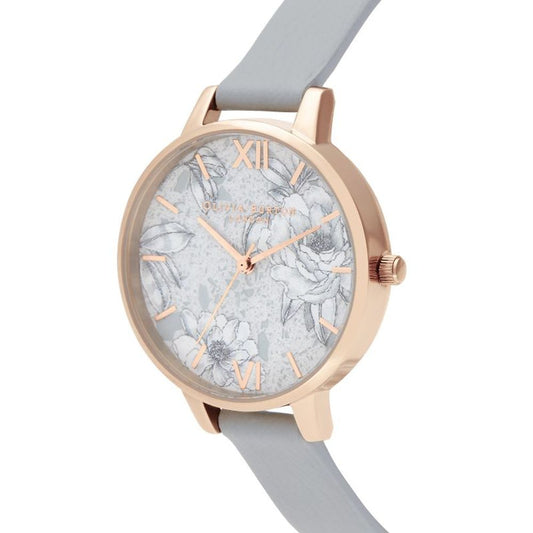 Olivia Burton Gray Synthetic Leather Watch Olivia Burton