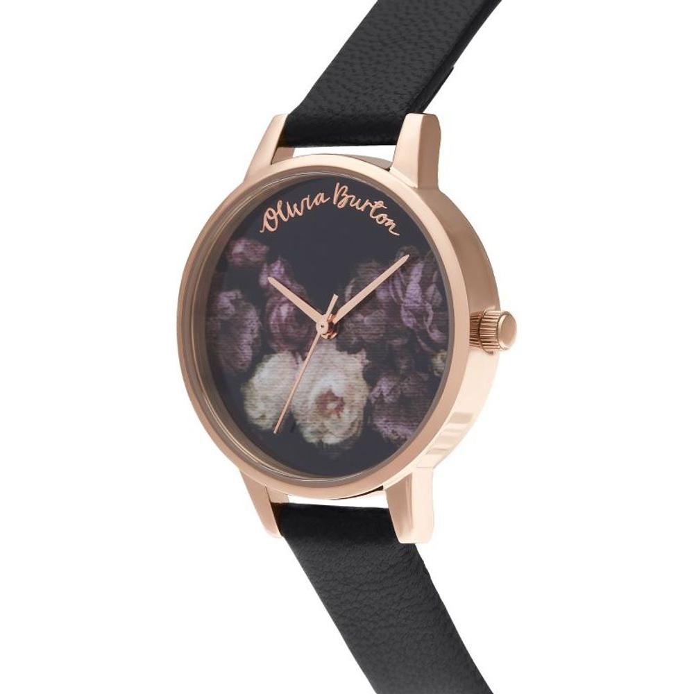 Olivia Burton Black Synthetic Leather Watch Olivia Burton