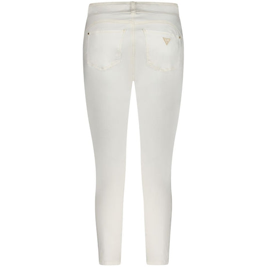 Guess Jeans White Cotton Jeans & Pant Guess Jeans