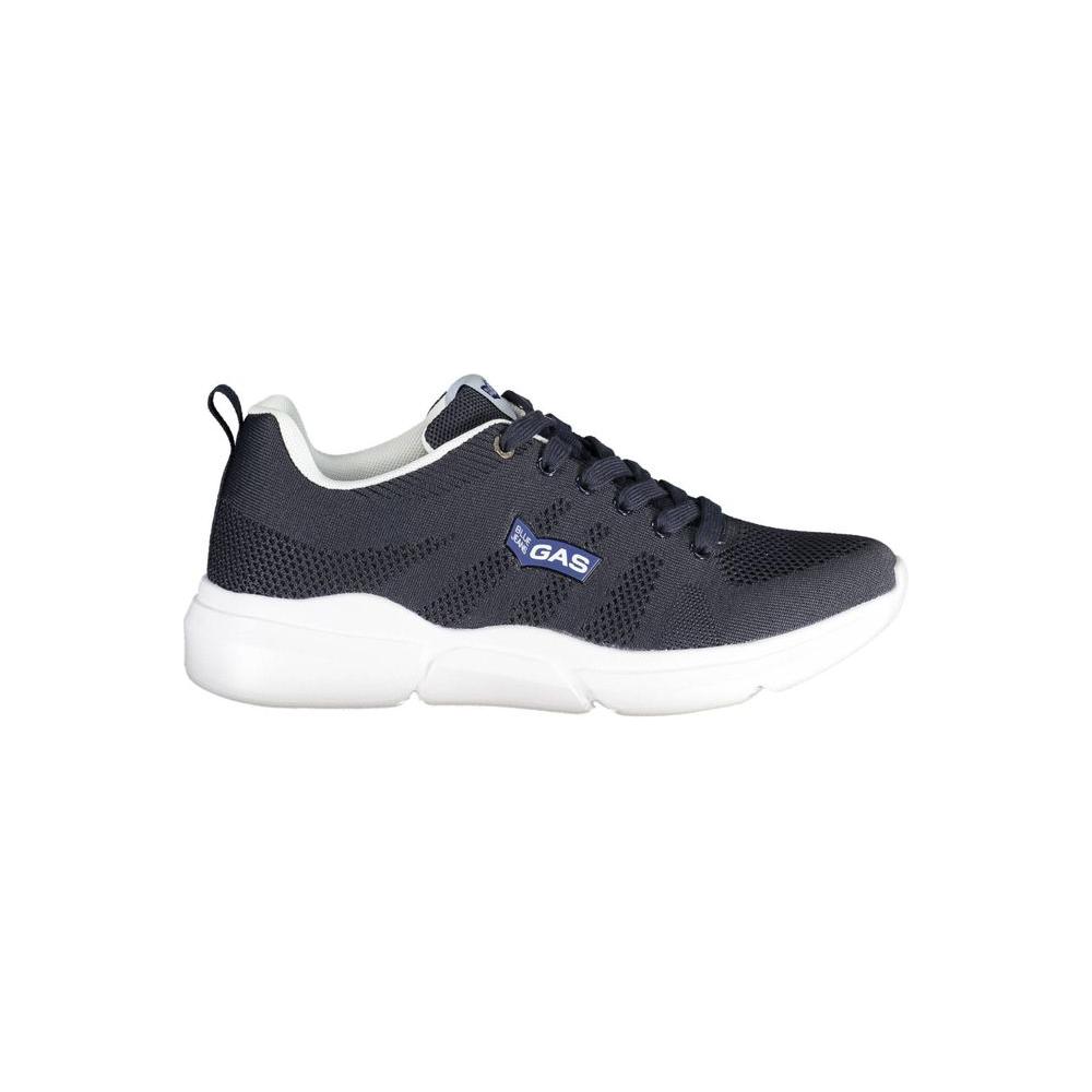 Gas Blue Artificial Leather Sneaker Gas