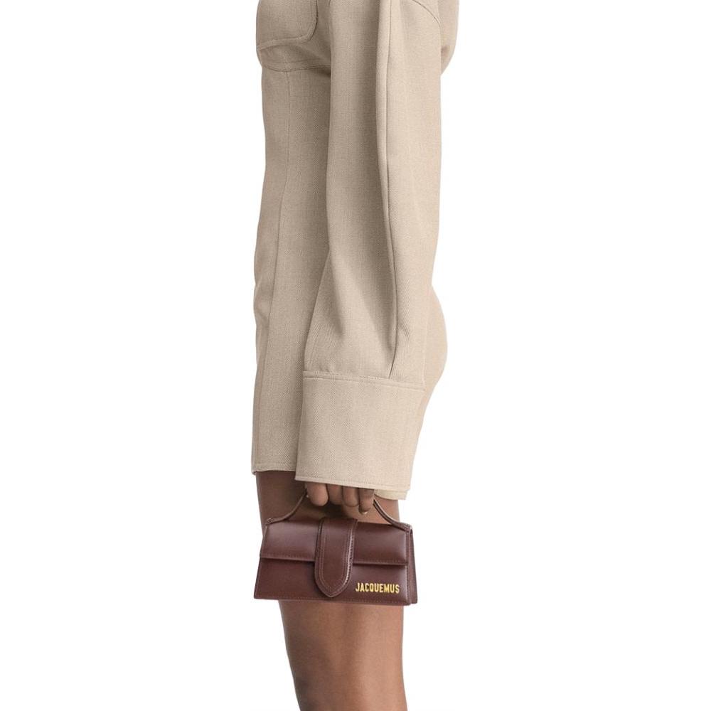 Jacquemus Brown Leather Shoulder Bag Jacquemus