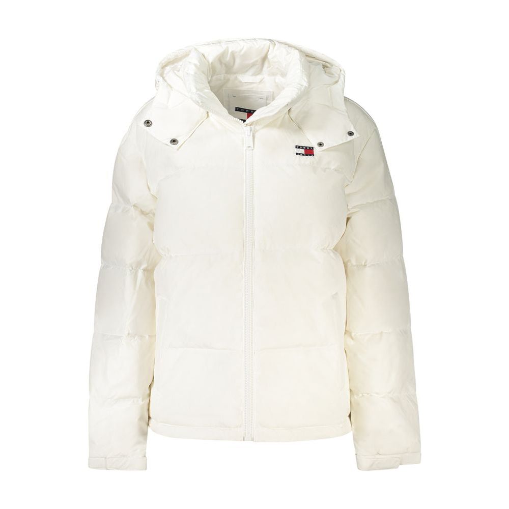 Tommy Hilfiger White Polyester Jackets & Coat Tommy Hilfiger