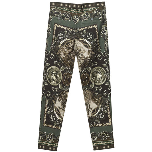 Dolce & Gabbana Green Cotton Jeans & Pant Dolce & Gabbana