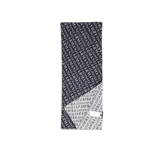 Armani Exchange Blue Polyamide Scarf Armani Exchange